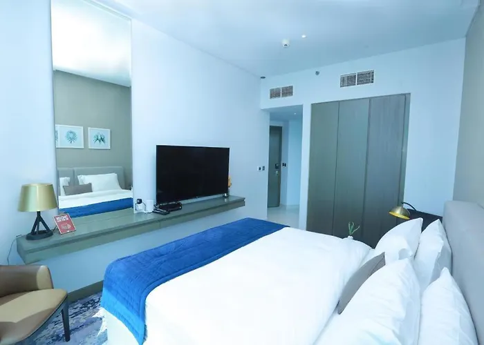 Dubai Spa HotelsDamac Maison Prive Deluxe Studio With Burj-Khalifa View